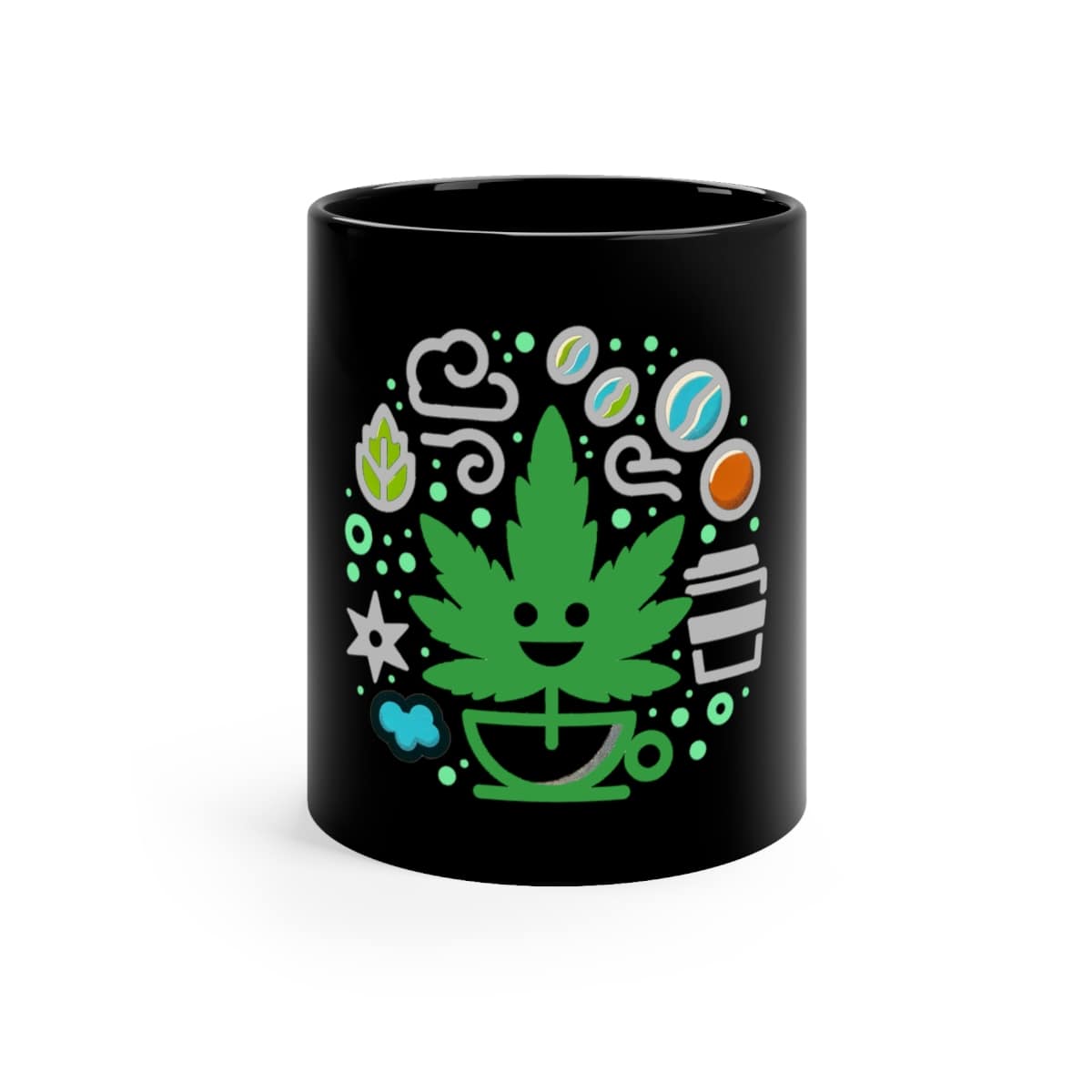 Quirky Leaf Themed Mug 11oz