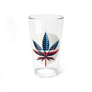 Freedom Leaf Pint Glass, 16oz